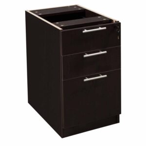 Everyday Deluxe Laminate Pedestal Box Box File Upgrade, Espresso