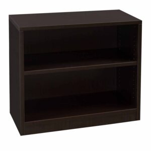 Everyday 30 in 2 Shelf Laminate Bookcase, Espresso