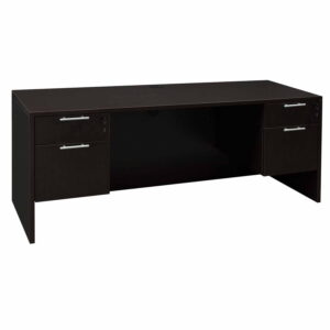 Everyday 24x72 Knee Space Laminate Credenza, Espresso