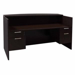Everyday Laminate Reception Desk, Espresso