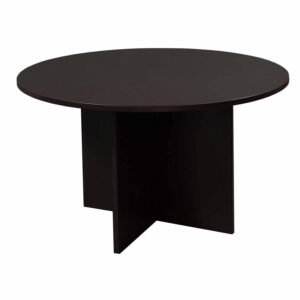 Everyday 42 Inch Round Laminate Meeting Table, Espresso