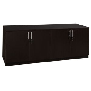Everyday 4 Door Laminate Storage Credenza, Espresso