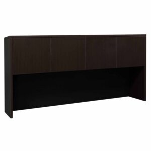 Everyday 72 Inch Laminate Hutch with Tack board, Espresso