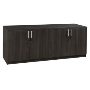 Everyday 4 Door Laminate Storage Credenza, Gray