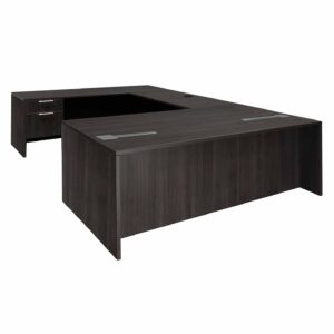 Everyday U Shape Laminate Desk, Gray