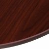 Everyday 42 Inch Round Laminate Meeting Table, Mahogany