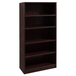 Everyday 66 In 5 Shelf Laminate Bookcase, Mahogany