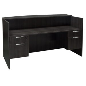 Everyday Laminate Reception Desk, Gray