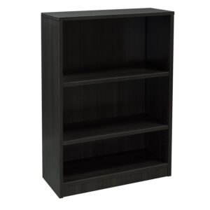 Everyday 48 in 3 Shelf Laminate Bookcase, Gray