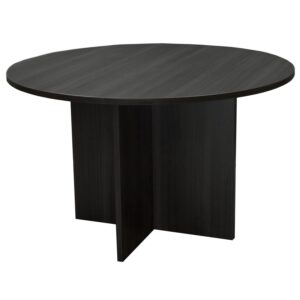 Everyday 42 Inch Round Laminate Meeting Table, Gray