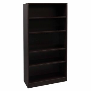 Everyday 66 In 5 Shelf Laminate Bookcase, Espresso