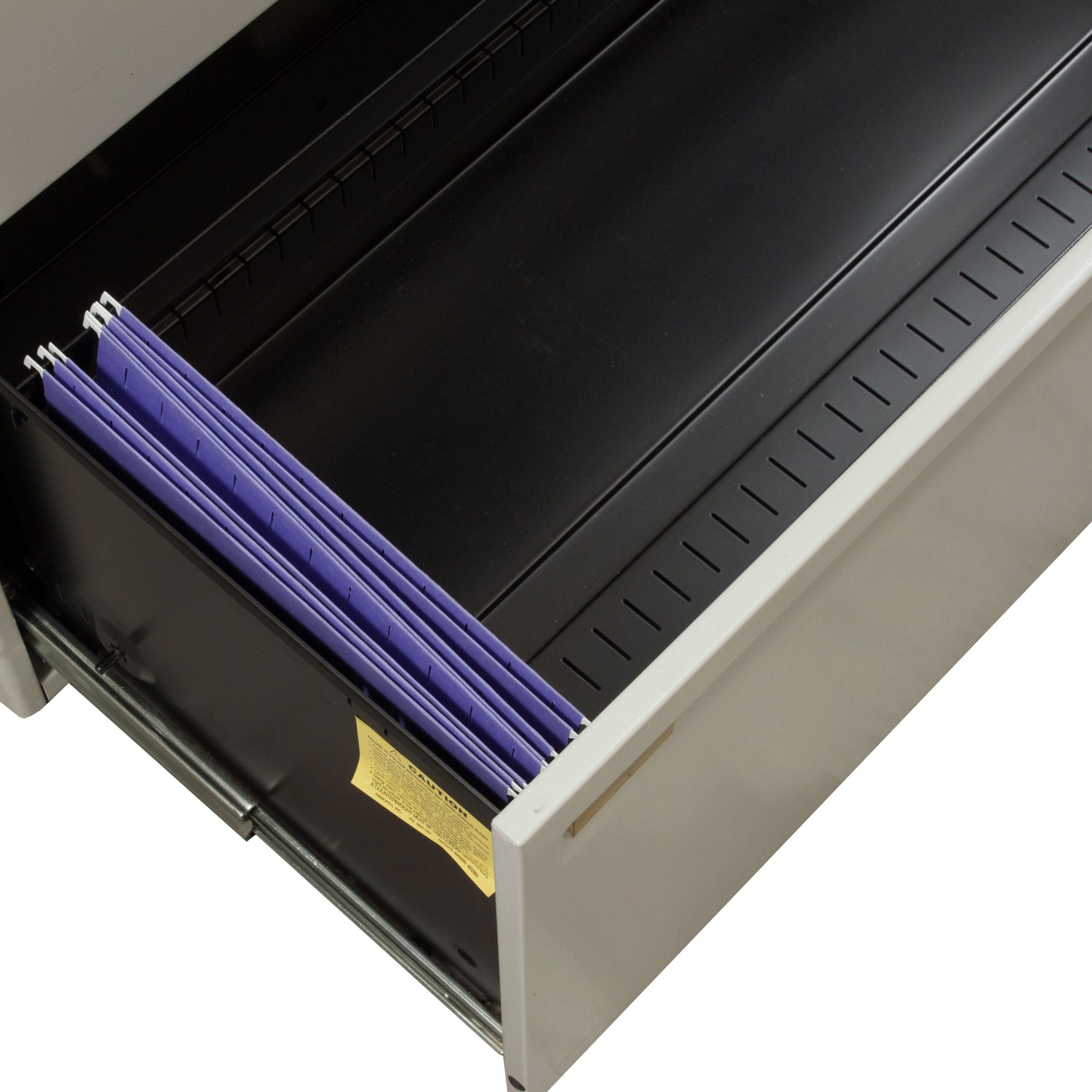 Haworth Used 42 Inch 5 Drawer Lateral File, Putty National Office