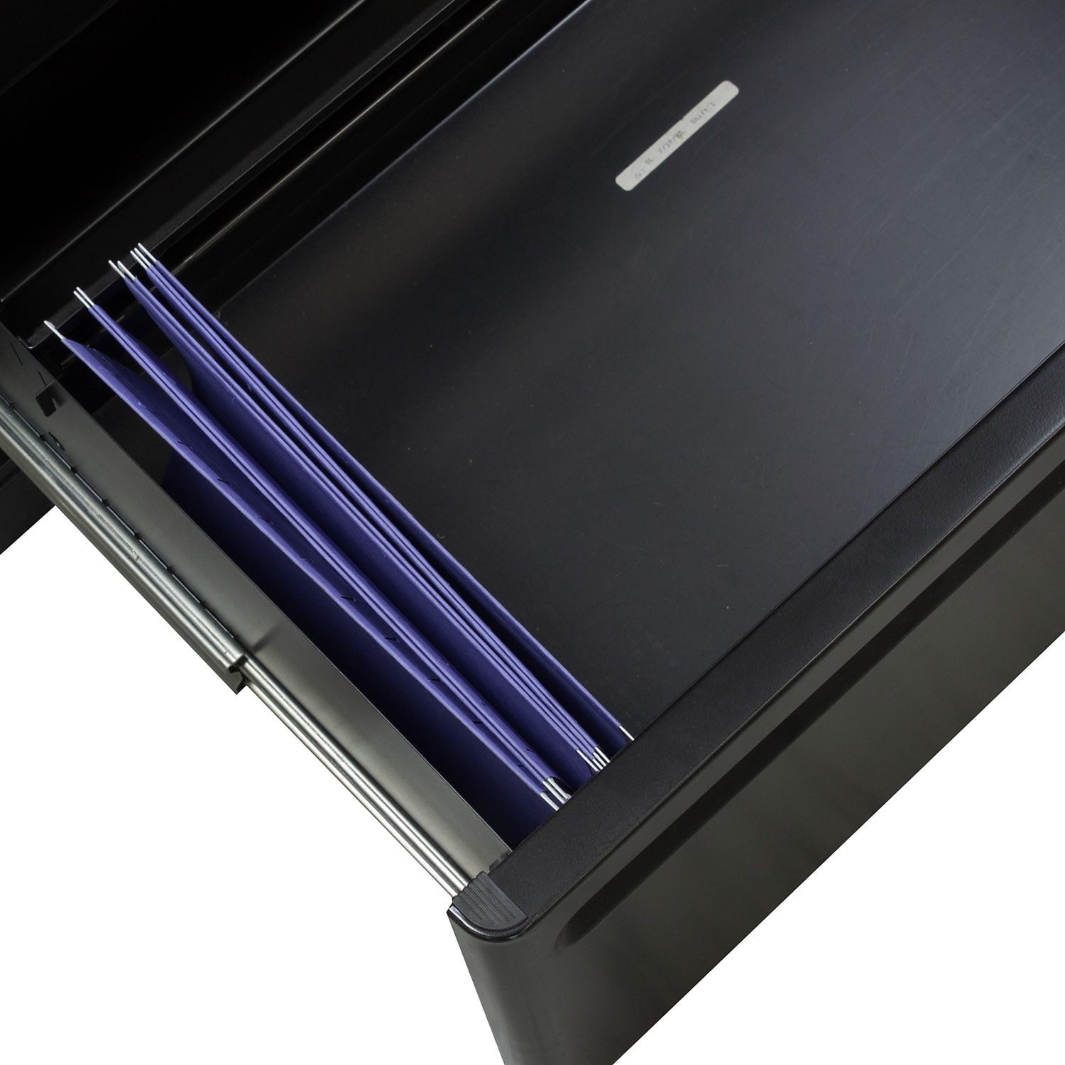 Haworth 950 Series Used 3 Drawer 36 inch Lateral File, Black