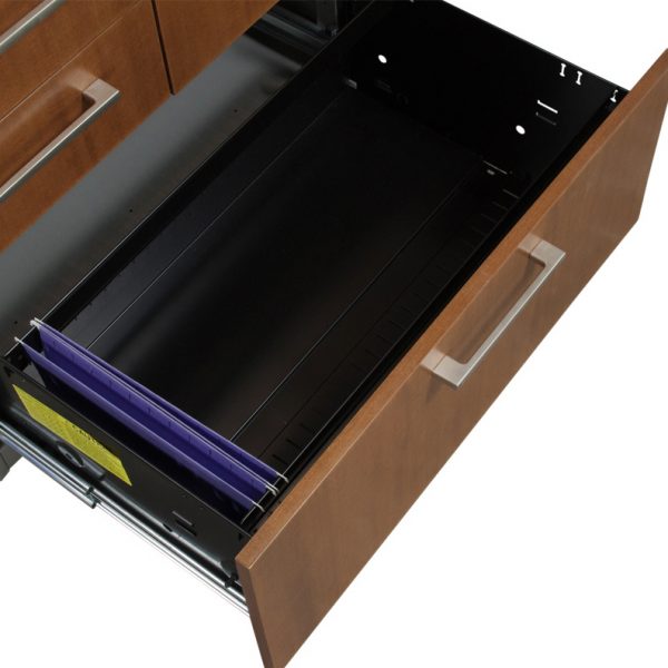 Haworth Used Veneer Storage with Lateral File, Cherry National Office