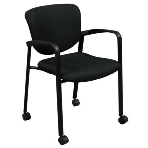Haworth Improv Used Mobile Stack Chair, Black
