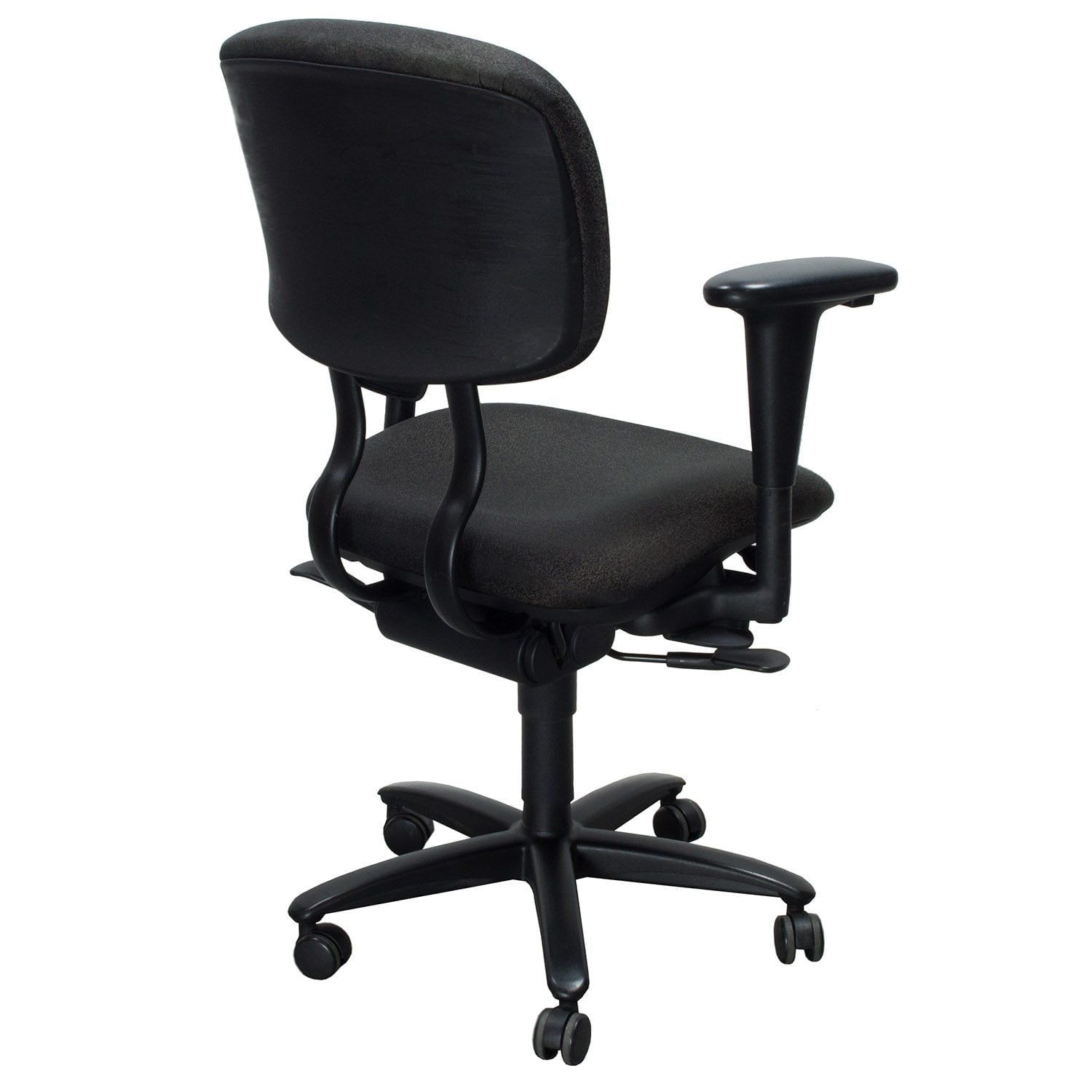 Haworth Improv HE Series Used Mid Back Task Chair, Gray Speckle