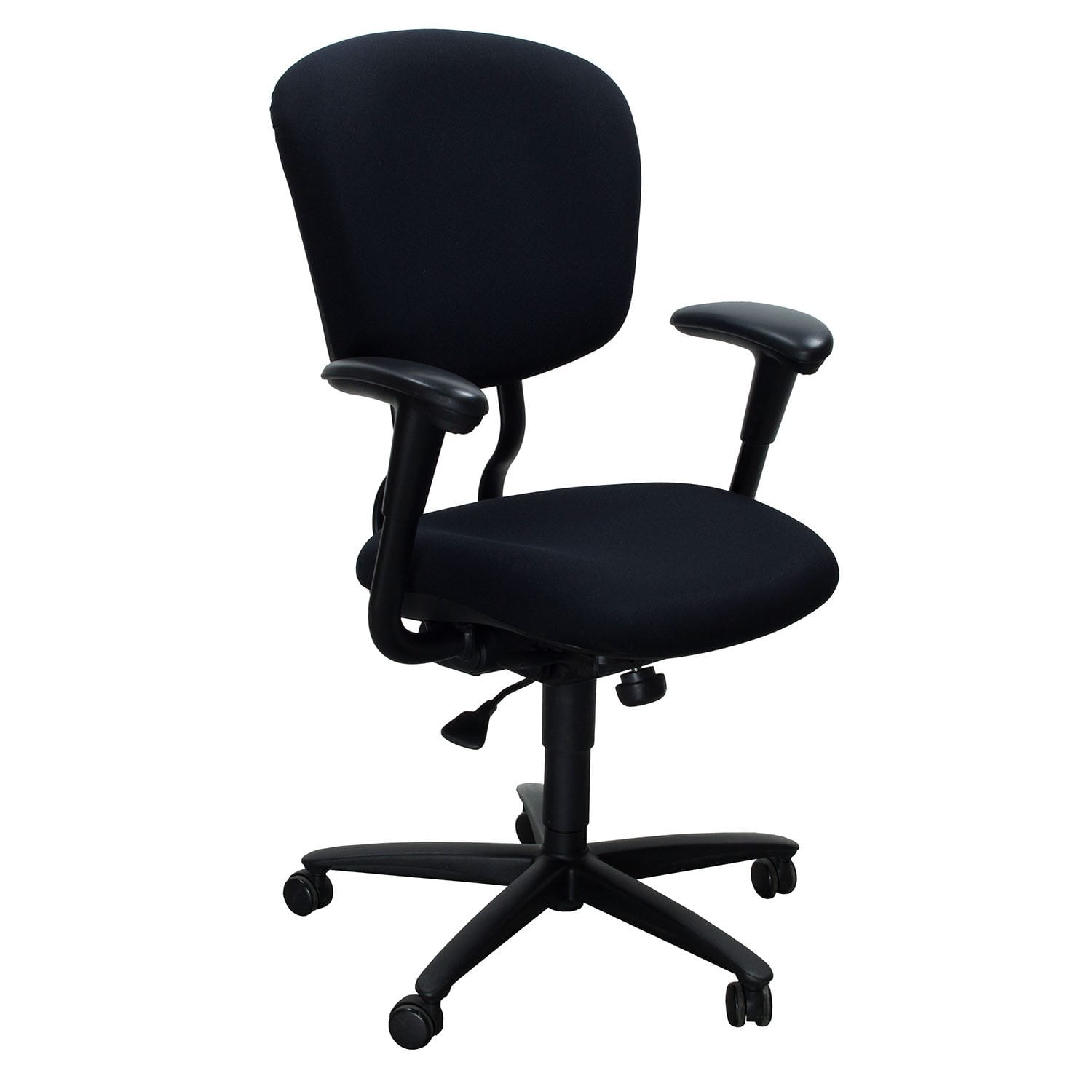 Haworth Improv He Series Used High Back Task Chair Black National Office Interiors And Liquidators