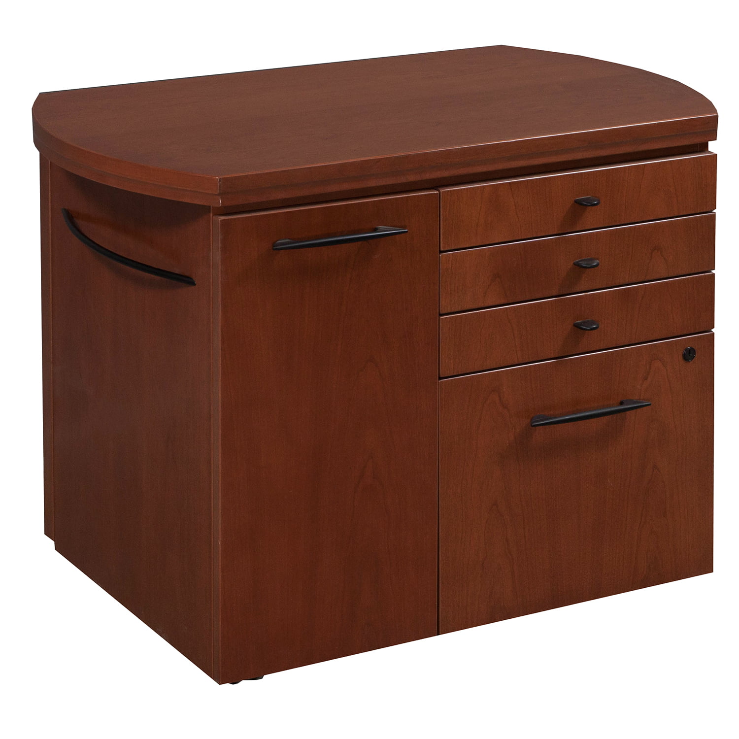 Haworth Used Veneer Mobile Pedestal, Cherry National Office Interiors