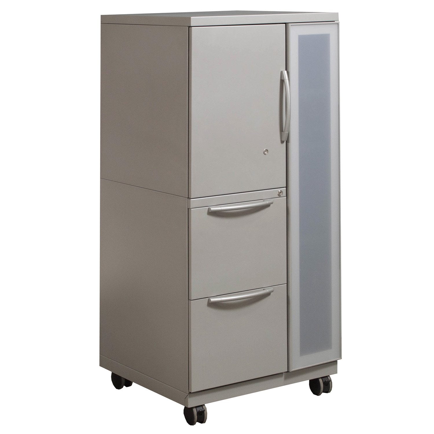 Haworth Premise Used Left Wardrobe Storage Silver National