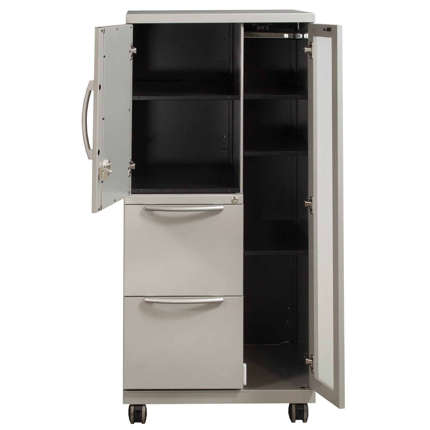 Haworth Premise Used Left Wardrobe Storage Silver National