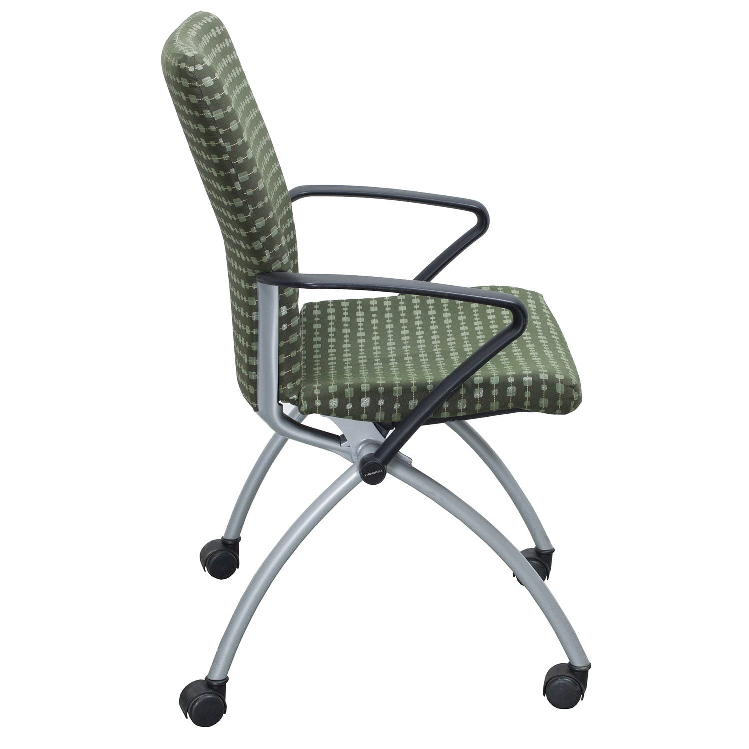 Haworth X99 Seminar Used Nesting Chair, Green National Office