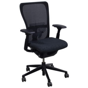 Haworth Zody Used Task Chair, Black Circle Pattern