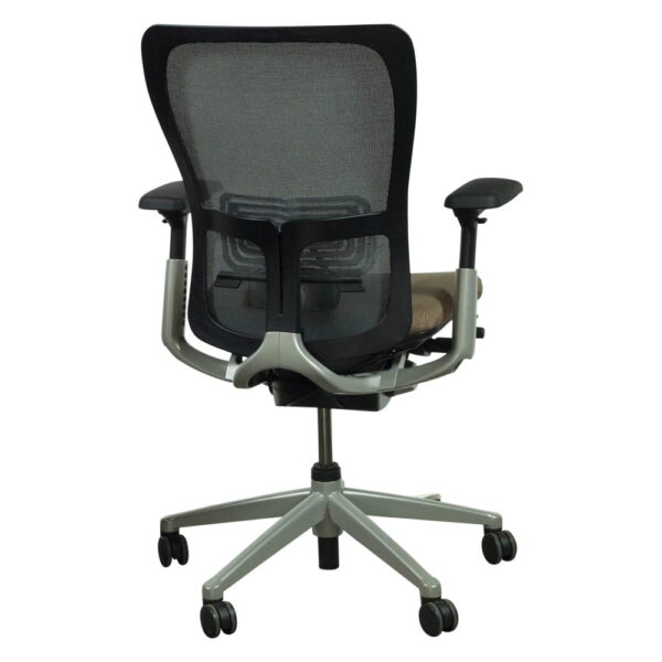 Haworth Zody Gray Mesh Back Used Task Chair, Tan Seat - National Office
