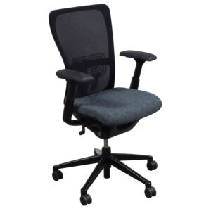 Haworth Zody Used Task Chair, Gray Circle Pattern
