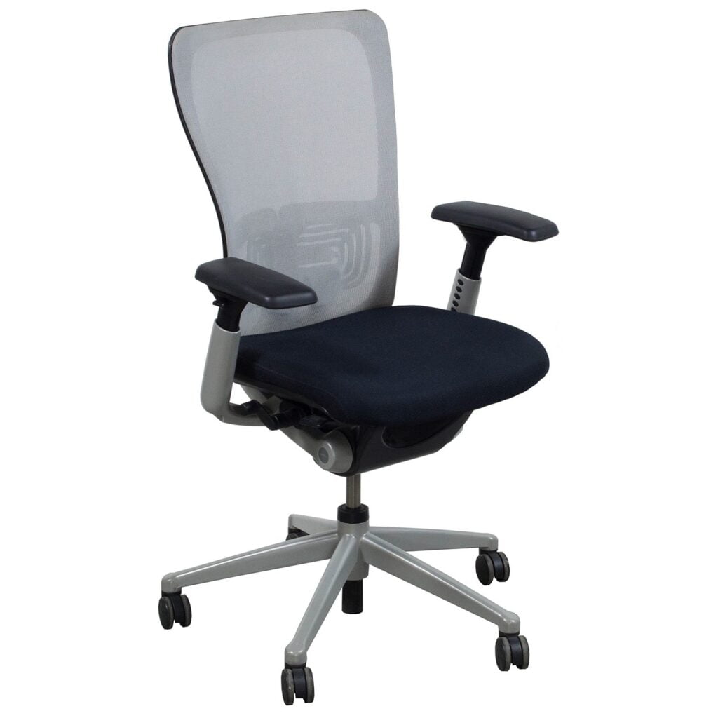 Haworth Zody Used Task Chair, White Mesh National Office Interiors