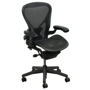 Herman Miller Aeron PostureFit Used Size B Task Chair, Carbon