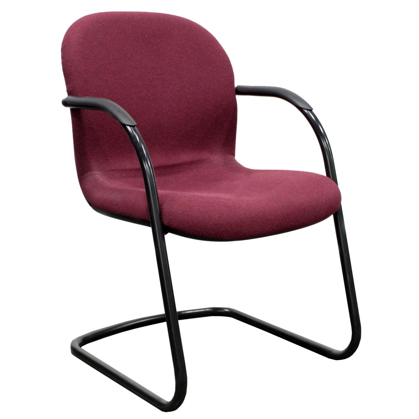 Herman Miller Sled Base Used Side Chair, Burgundy National Office
