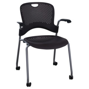 Herman Miller Caper Used Mobile Stack Chair, Brown