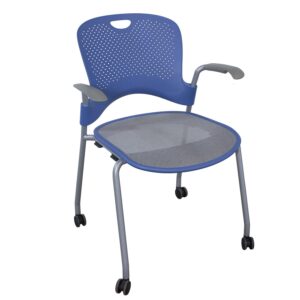 Herman Miller Caper Used Mobile Stack Chair, Light Purple