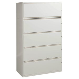 Herman Miller Meridian Used 36 Inch 5 Drawer Lateral File, Off White