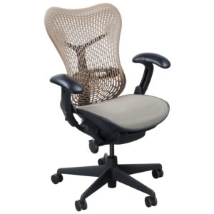 Herman Miller Mirra Used Mesh AirWeave Seat Task Chair, Cappuccino