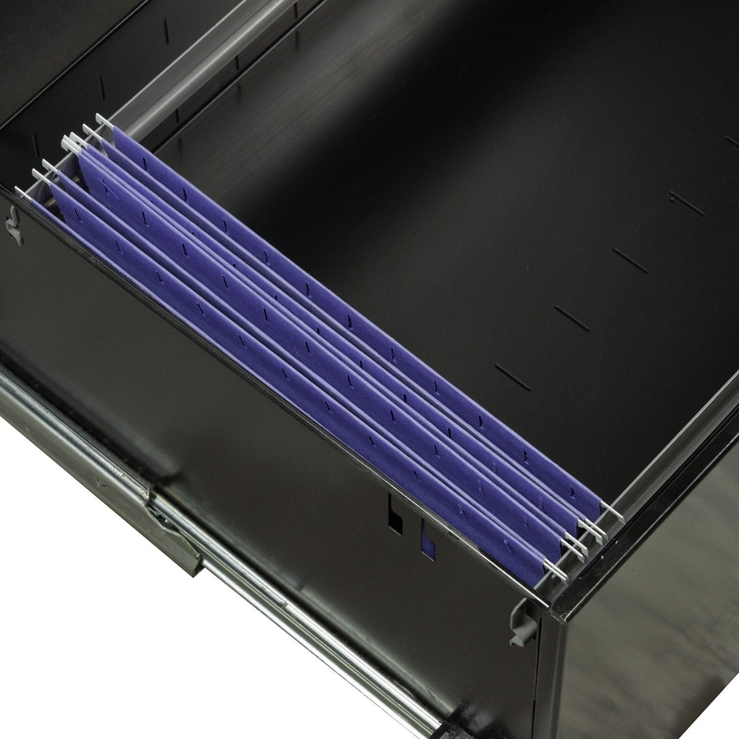 HON 600 Series Used 2 Drawer 42 Inch Lateral File, Black National