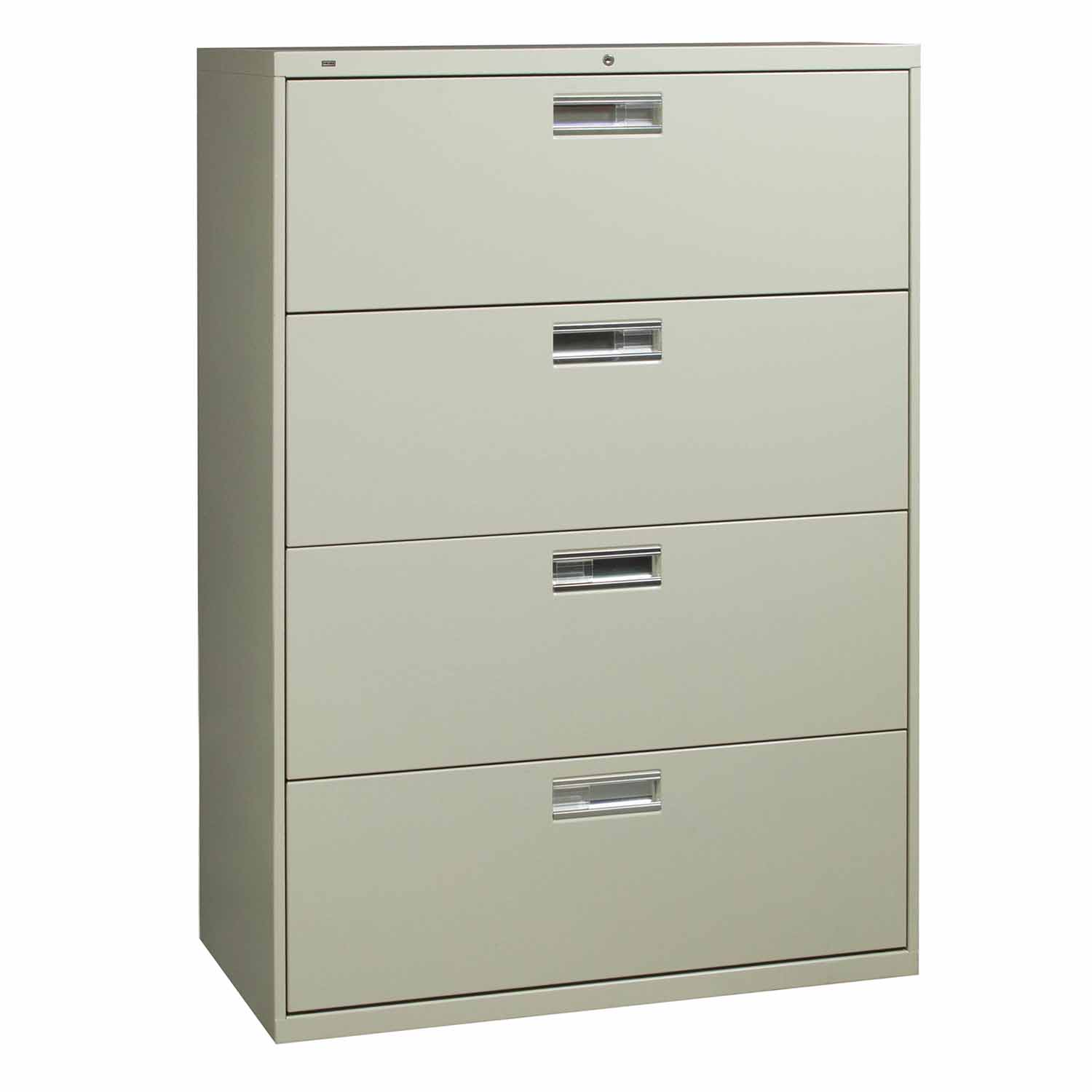 Hon 600 Series Used 4 Drawer 36 Inch Lateral File, Putty