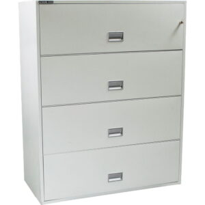 Schwab 5000 Used Lateral Fire File Cabinet, Light Gray