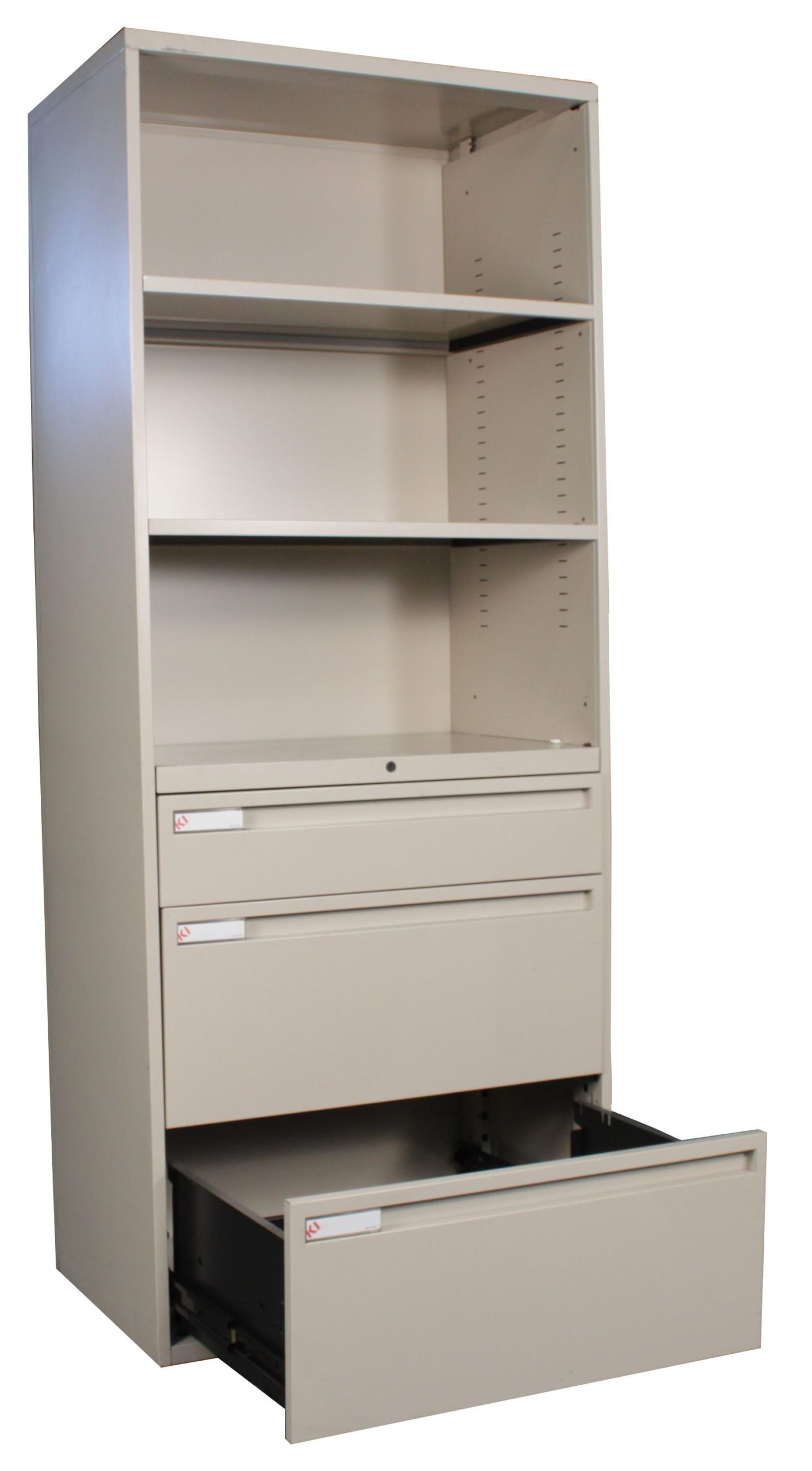 KI 700 Series Putty Used Bookcase Lateral File 30 Inch National