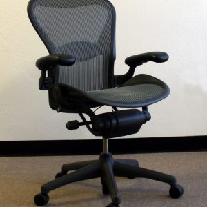Herman Miller Aeron Used Size C Task Chair, Lead