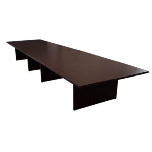 Everyday 18 Foot Laminate Rectangle Conference Table, Mahogany