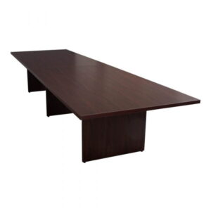 Everyday 16 Foot Laminate Rectangle Conference Table, Mahogany
