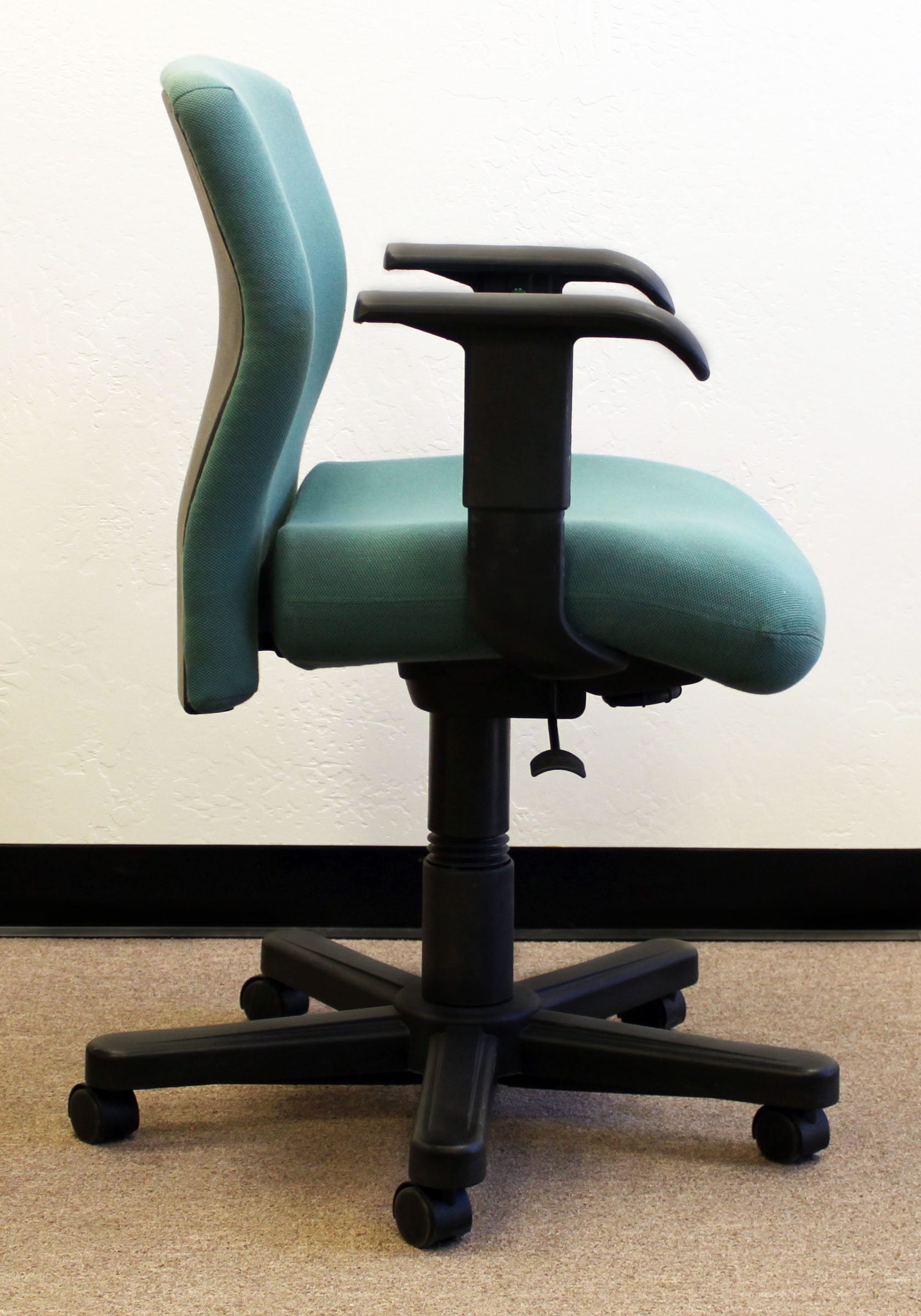 Used Green Mid Back Office Chairs by Haworth