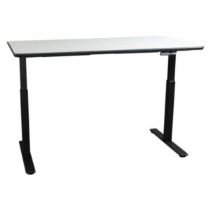 goSIT New Electric 30x60 White Laminate Lifting Table w/ Black Base