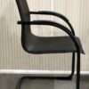 Inside Job Leather New Side Chair, Black