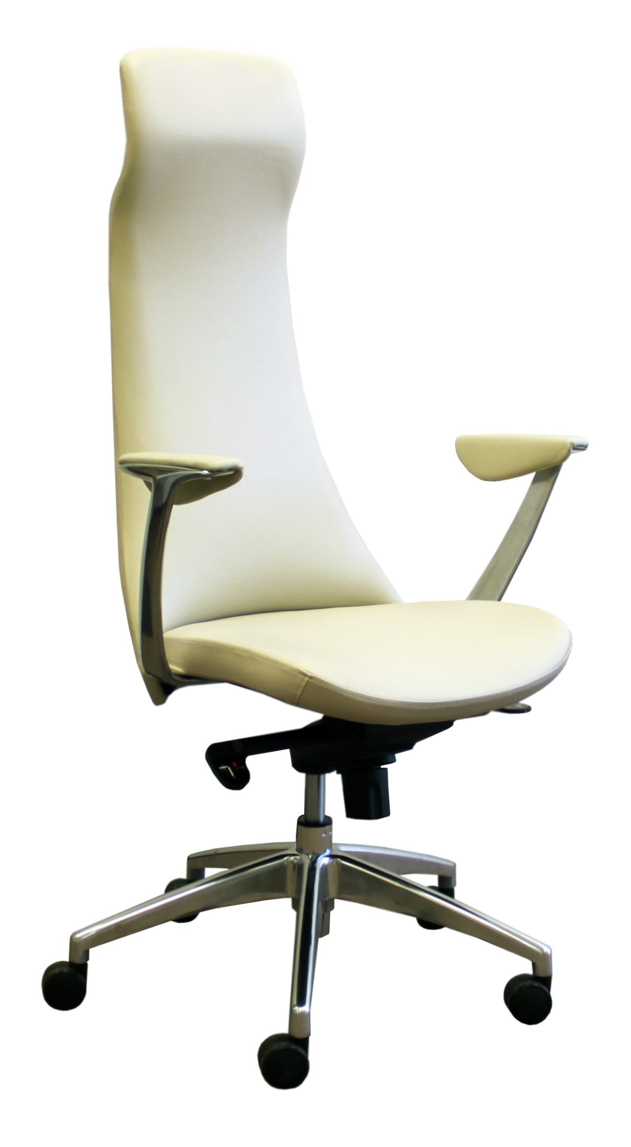goSit New Contemporary Leather Executive Chair, Creme National Office