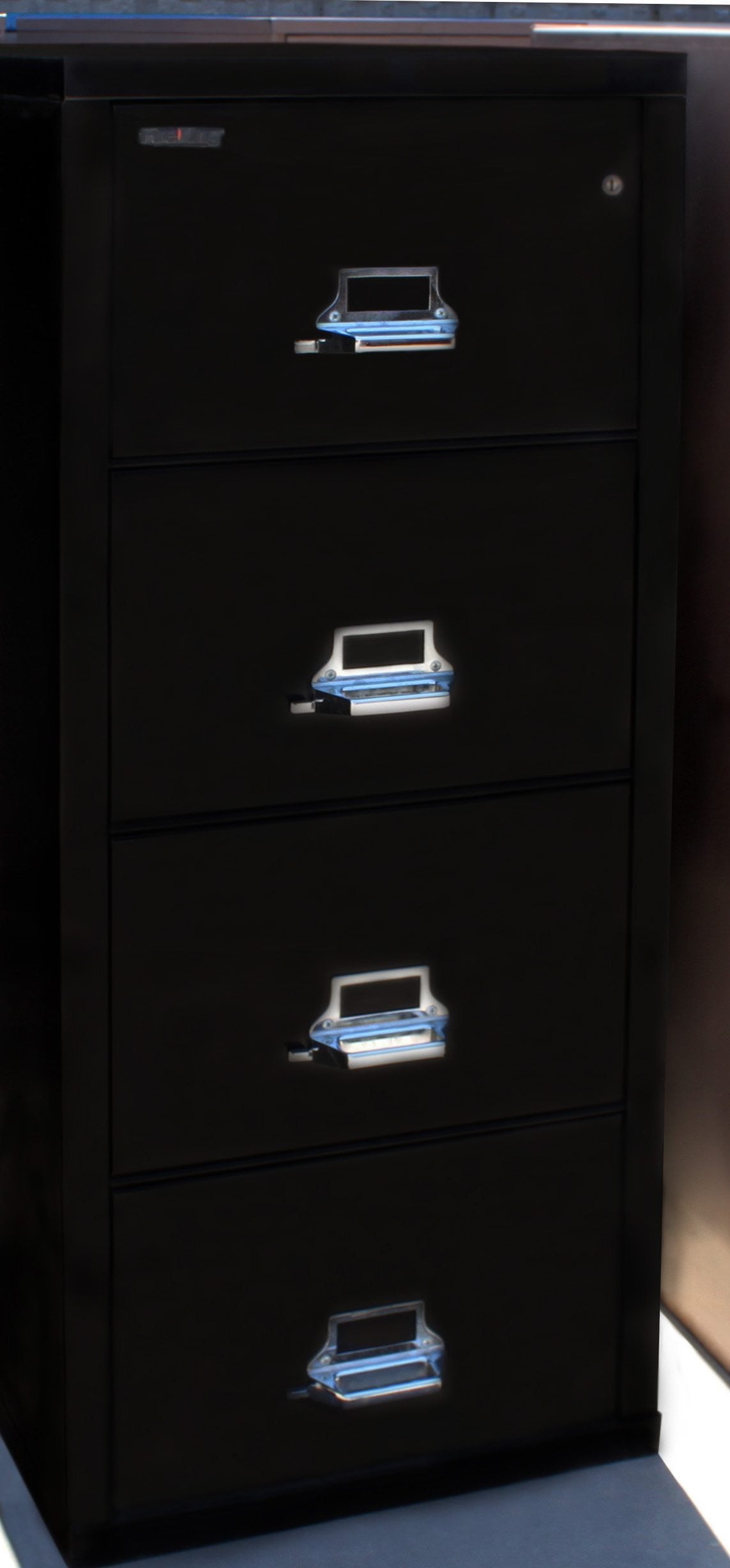 FireKing Used Black Legal Sized Vertical File National Office