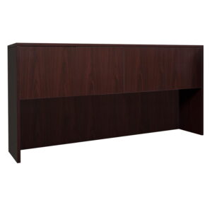 Jersey Factory Clearance Wood Door Hutch, Mahogany