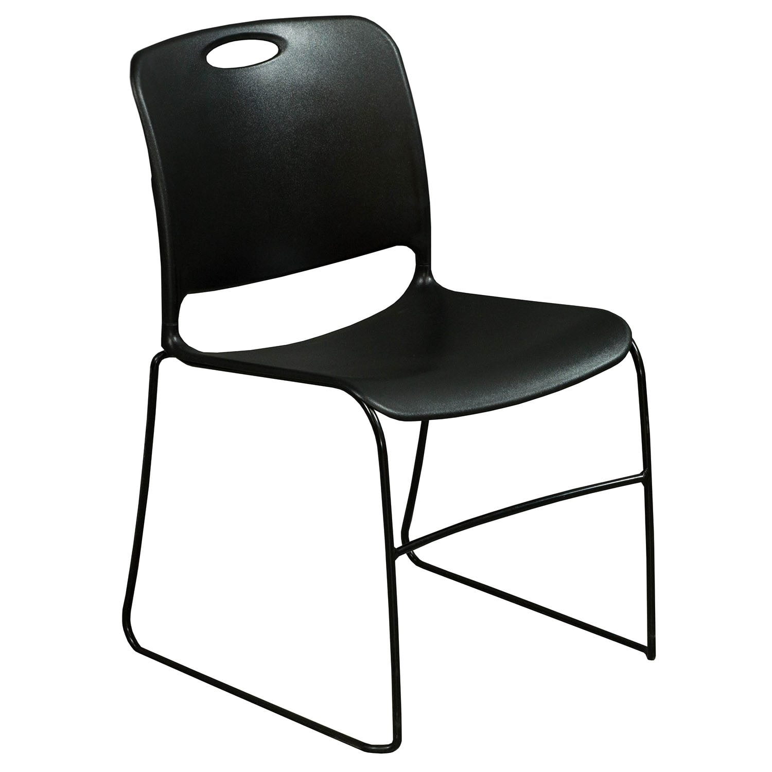KI Maestro Plastic Used Stack Chair, Black National Office Interiors