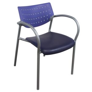 Keilhauer Also Used Plastic Back Stack Chair, Light Purple